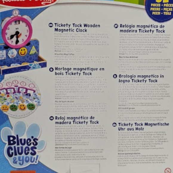 Melissa and Doug Blues Clues You Tickety Tock Magnetic Clock NWT - Picture 9 of 9